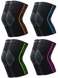 NeoAlly® High Compression Knee Sleeves | Available in 4 Colors - Orange, Blue, Green, Pink | NeoAllySports.com
