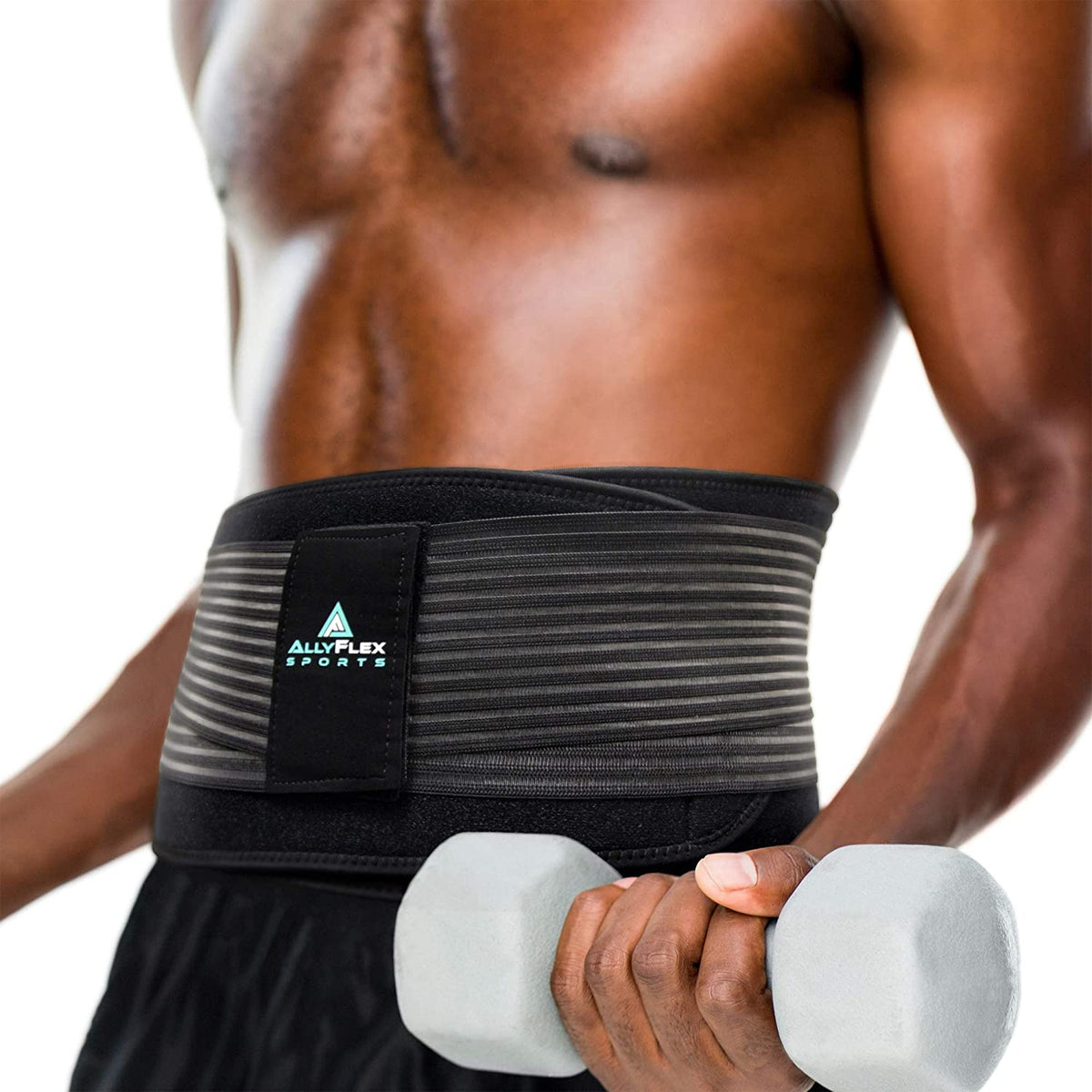 AllyFlex Sports® Men’s Back Brace | Weightlifting | NeoAllySports.com
