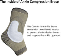 NeoAlly® Copper Gel-Padded Ankle Sleeves | Dual Gel Inserts for Additional Support | NeoAllySports.com
