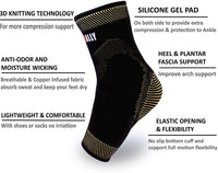 NeoAlly® Copper Gel-Padded Ankle Sleeves | Dual Gel Inserts for Additional Support | Premium Features | NeoAllySports.com