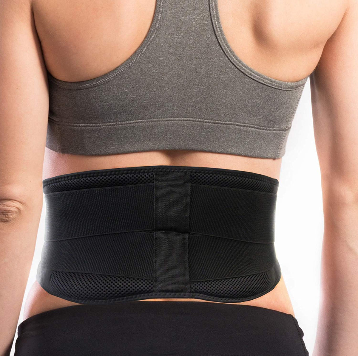 AllyFlex Sports Small Back Brace for Female Lower Back Pain - Breathable  Lumbar Support Belt for Women and Men Slim Fit Under Clothes to Improve