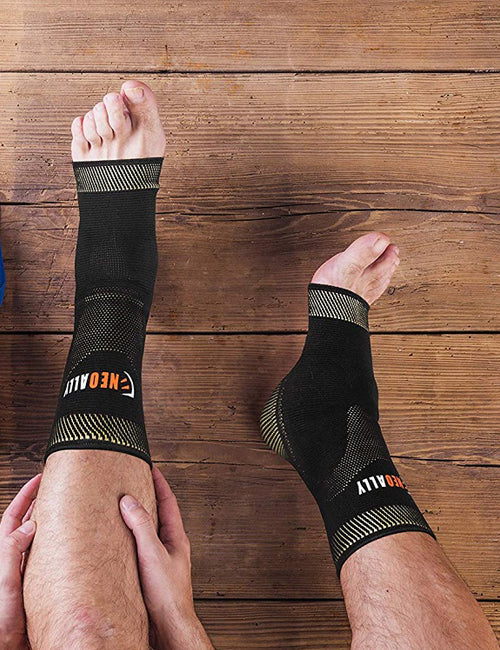 NeoAlly® Copper Gel-Padded Ankle Sleeves - Support for Everyday Activities | NeoAllySports.com